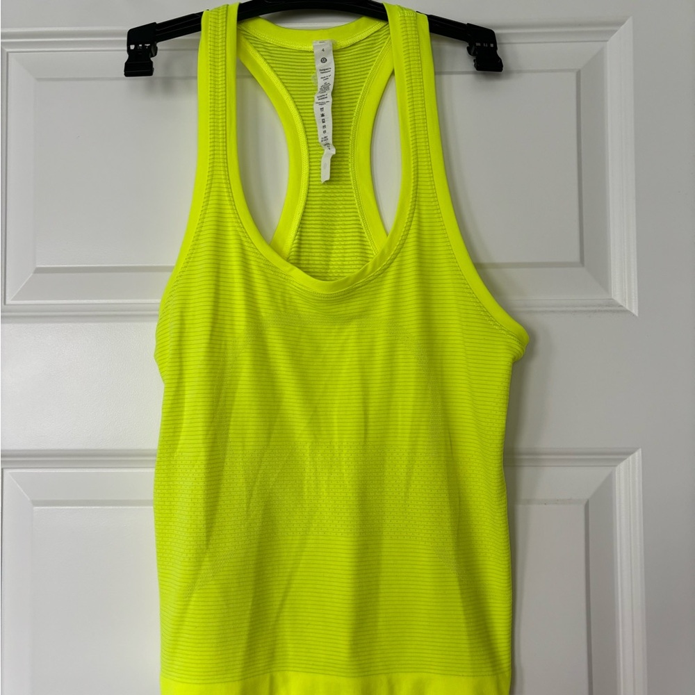 Lululemon Athletica Neon Tank Top- Size 4- Great condition!